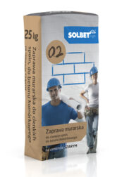 Zaprawa murarska do cienkich spoin do betonu komórkowego na cemencie szarym 0.2