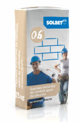 Zaprawa murarska do cienkich spoin do silikatów na cemencie białym 0.6