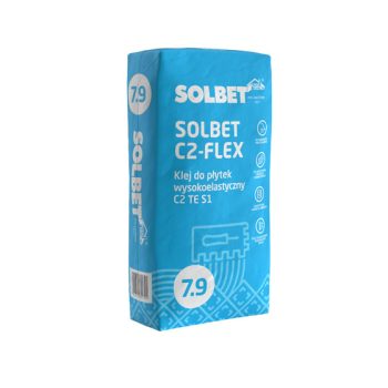 Klej do płytek SOLBET C2-FLEX – Klej wysokoelastyczny C2 TE S1 7.9