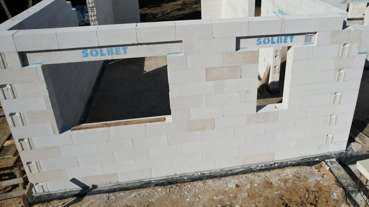 Prefabrykowana belka nadprożowa z betonu komórkowego- Solbet