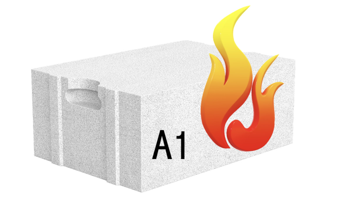 Euroklasy - A1 niepalny beton komórkowy