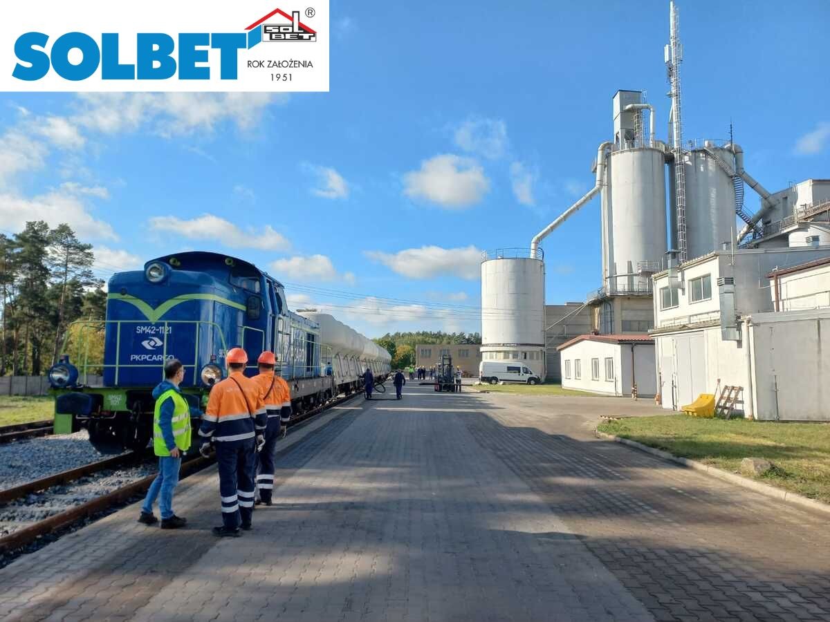 PKP Cargo- Transport surowców koleją w zakładzie firmy SOLBET