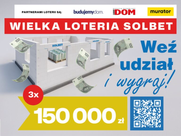 WIELKA LOTERIA SOLBET – do wygrania aż 3 × 150 000 zł!