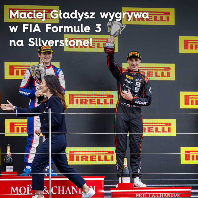 Maciej Gładysz zwycięzcą wyścigu FIA Formula 3 na Silverstone